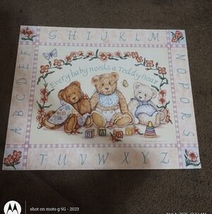 Teddy Bear Alphabet Art Poster